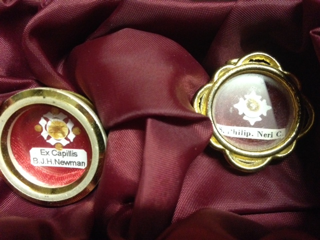 First Class Relics of St Philip Neri and Bl John Henry Newman
